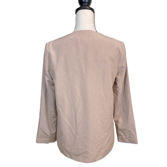 Dusan Italian Luxury Designer Silk Boxy Fit Summer Blazer Size Small - Picture 2 of 9